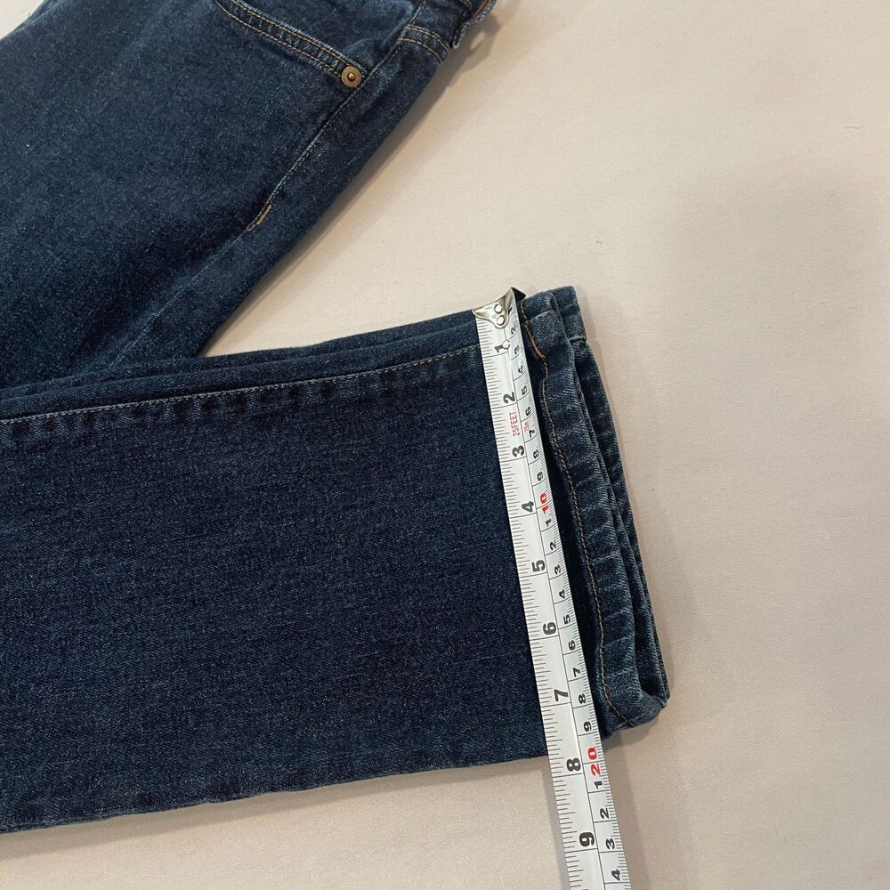 ~ Lauren Ralph Lauren 10 Jeans LRL Classic Straight Mid Rise Women's Dark Blue - Picture 11 of 16